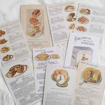 Mini poster recipe wall