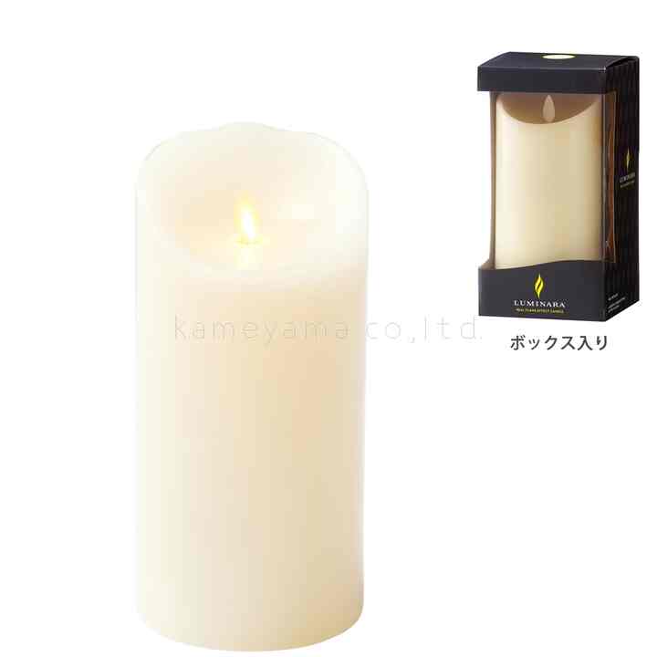 LEDキャンドル ピラー 「アイボリー」