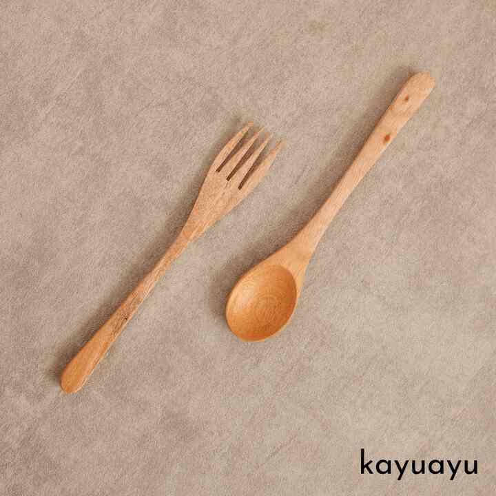 SENDOK GARPU KAYU MAHONI