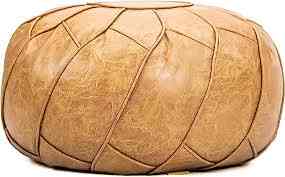 Faux Leather Pouf (6 colors)
