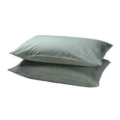 DVALA Pillowcase, grey-green, 50x80 cm