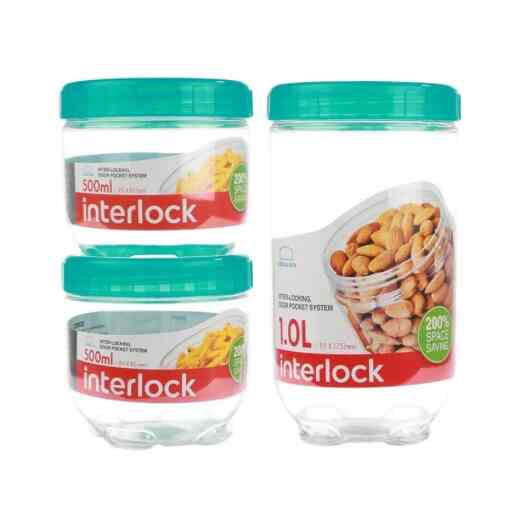 Interlock Food Container Set [3 pcs]