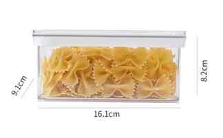 Toples Makanan Kotak Bening PET - 0.9 L