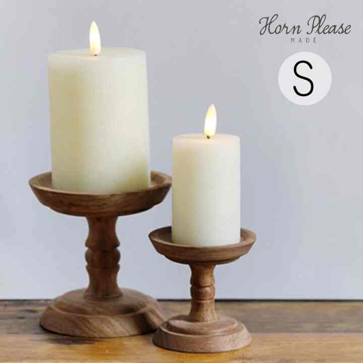 クリスマス オーナメント WOOD キャンドルスタンド コンポート S