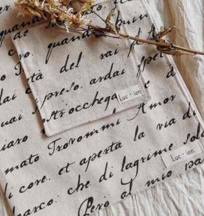 Letter Napkin & Coaster