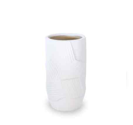 Vase Deco Aya White Tube