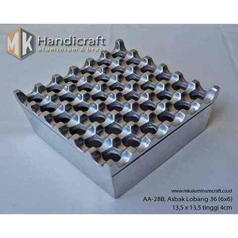 Asbak Aluminium silver