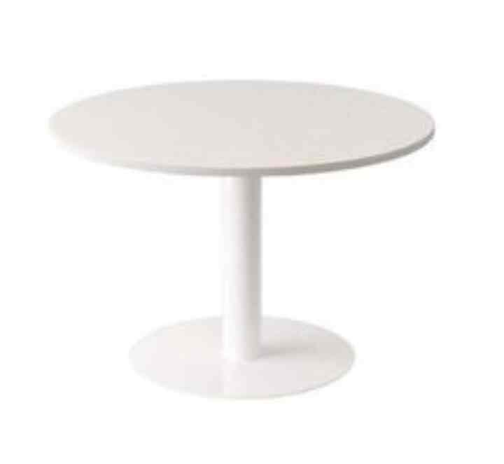 Meja Makan Bundar Tiang Tunggal jumbo 1 meter minimalis modern