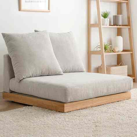 1.5人掛け カバーリング フロアソファ［5色］