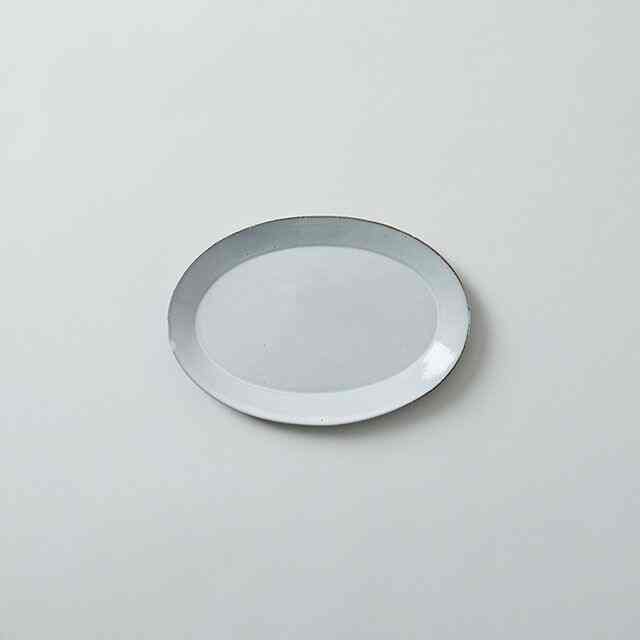 OVAL PLATE  グレー / 向山窯×TODAY'S SPECIAL［3サイズ］