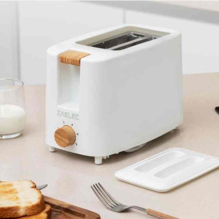 Toaster Zaelec White Wood Nordic