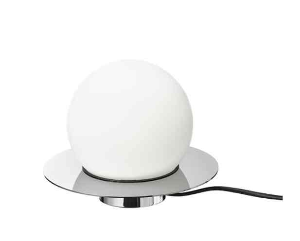 SIMRISHAMN, Lampu meja/dinding, dilapisi krom/putih opal kaca, 16 cm