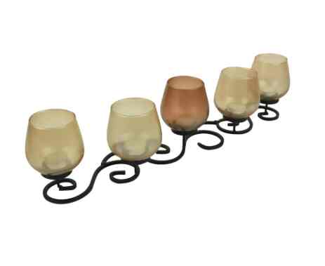 Tempat Lilin Curly Five 10 Cm