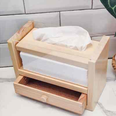 Tempat tisu kayu