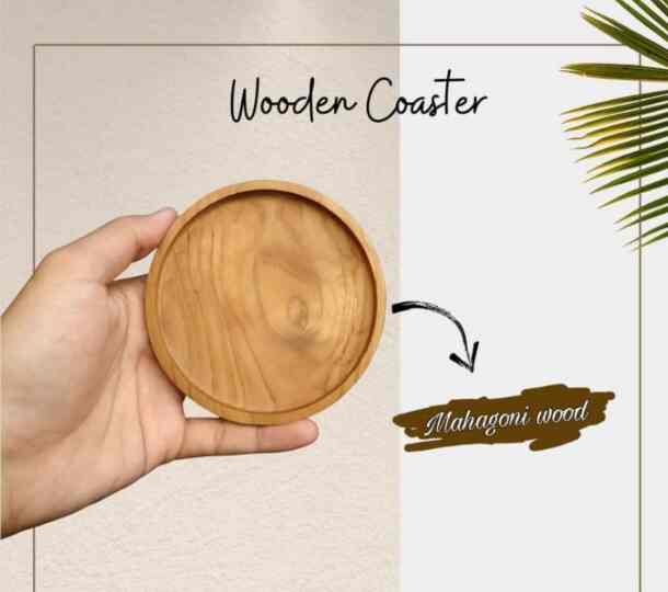 Coaster kayu bulat