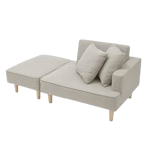 2人掛け ポケットコイル カウチソファ 【3colors】