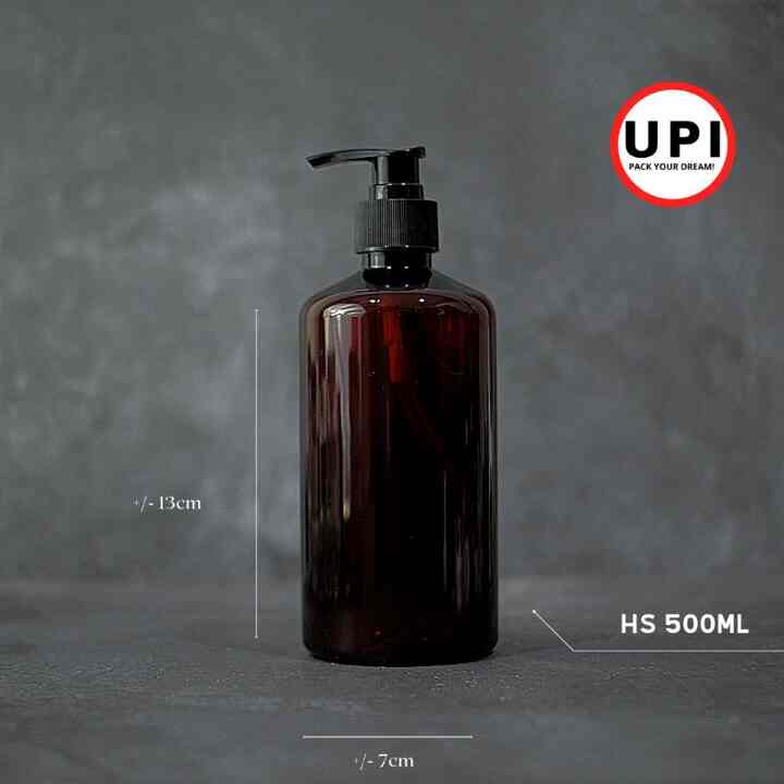 Botol PET HS 500mL Amber
