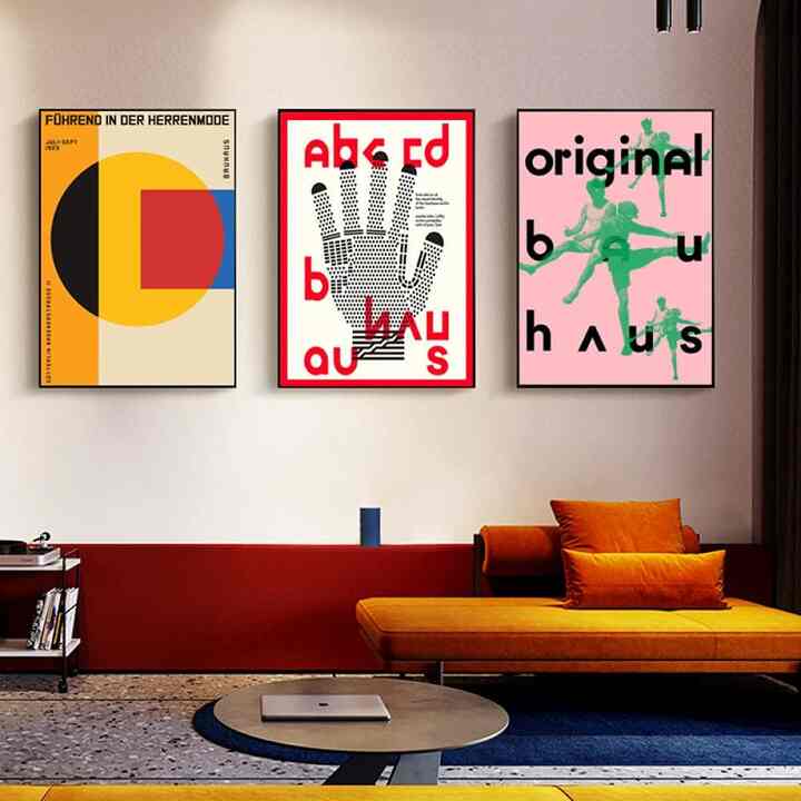 抽象幾何学的 デザイナーズ ポスター 50x70cm フレームなし