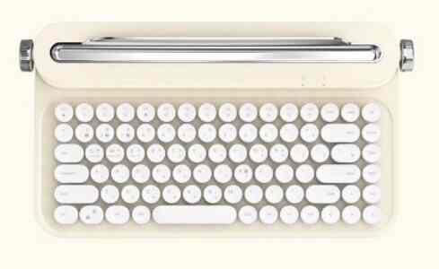Accto Retro Bluetooth Keyboard (butter ivory)
