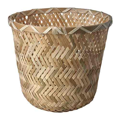 KLYNNON - Plant pot, handmade bamboo, 15 cm