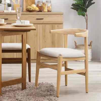 JIRO Kursi Makan Natural Ash Abu-abu