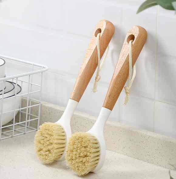 Kitchen Wood Brush Sikat Pembersih Dapur Cuci Piring