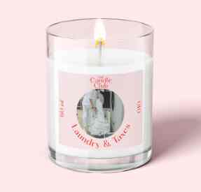 010. Laundry & Taxes - Scented Soy Fragrance Lilin The Candle Club