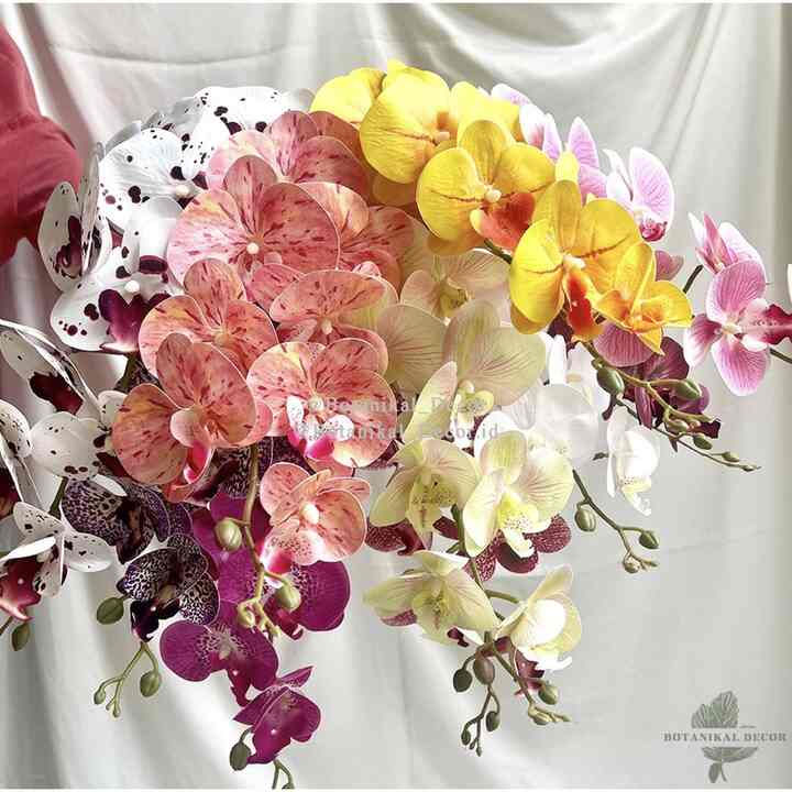 Bunga Anggrek Orchid Plastik