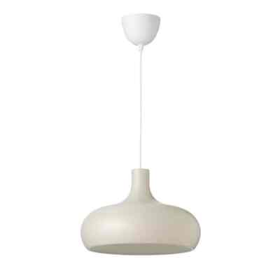VÄXJÖ Pendant lamp, beige, 38 cm