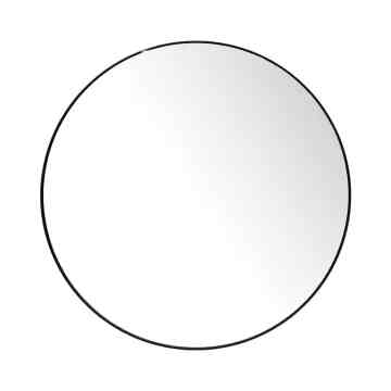 Cermin Dinding Bulat F45 - Hitam