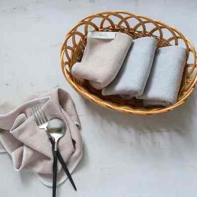 daily食器拭きクロスハーフサイズ２枚セット［2色］