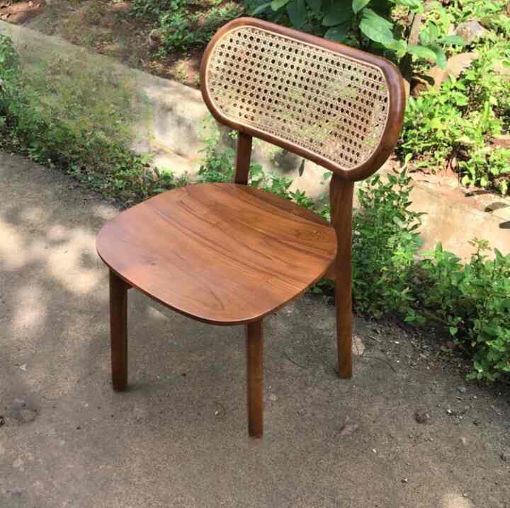 Kursi Cafe Rotan Kayu Jati