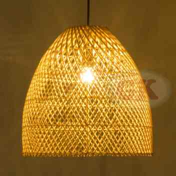 Kap lampu rotan gantung - RF98 - d40