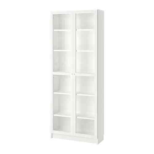 BILLY / OXBERG Bookcase, white, 80x30x202 cm
