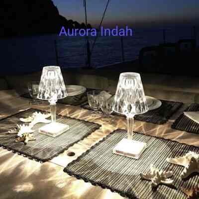 Lampu Meja LED Krystal