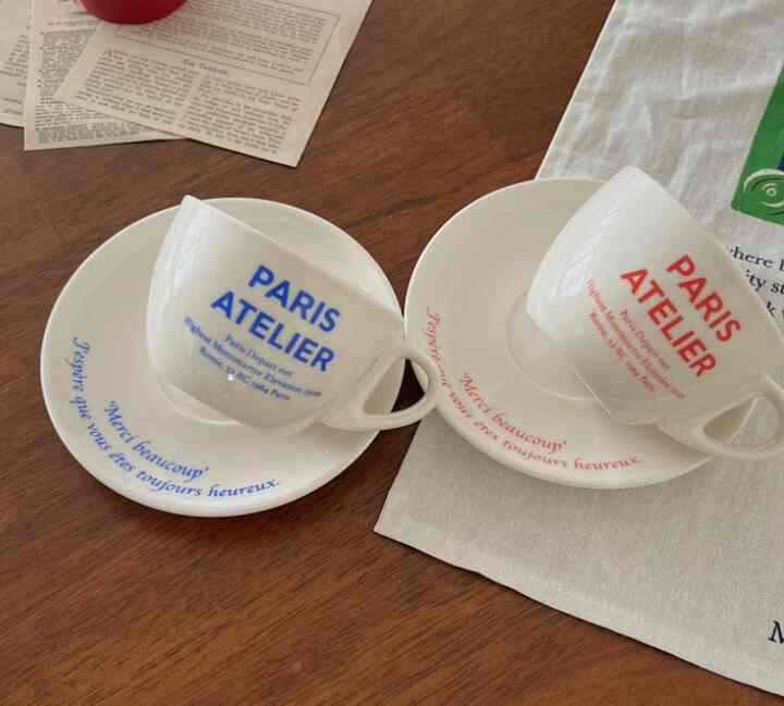 Paris Atelier カップ＆ソーサー セット［3色］
