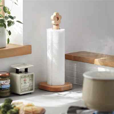 wooden tissue holder