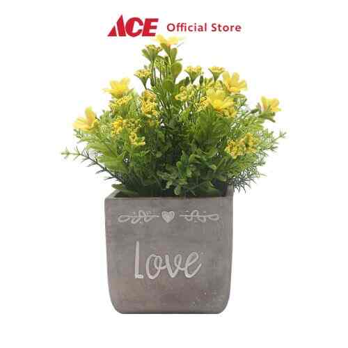 Arthome 22.8 cm Bunga Artifisial Wild-Kuning