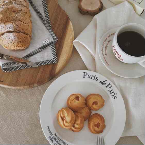 PARIS White Ceramic Plate