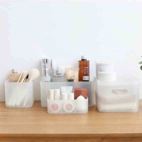 Kotak Penyimpanan, Putih Transparan