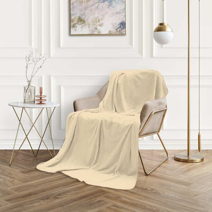 Blanket Luxury 160x200 - Cream
