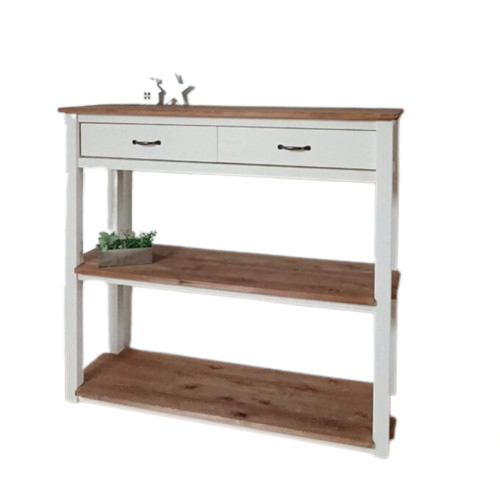 無垢材のコンソールシェルフ