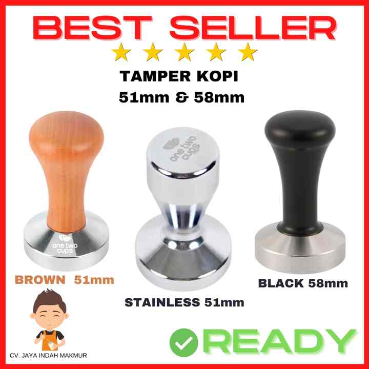Tamper kopi 51mm- brown