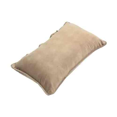 Sarung Bantal Sofa Velvet Cokelat 30x50 Cm