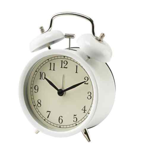 DEKAD - Jam beker, voltase rendah/putih - 10 cm