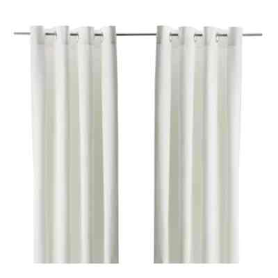 MERETE Gorden penggelap ruangan, 1 pasang, putih, 145x250 cm