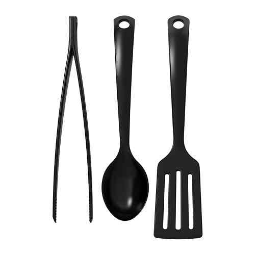 GNARP, Perkakas dapur, set isi 3, hitam