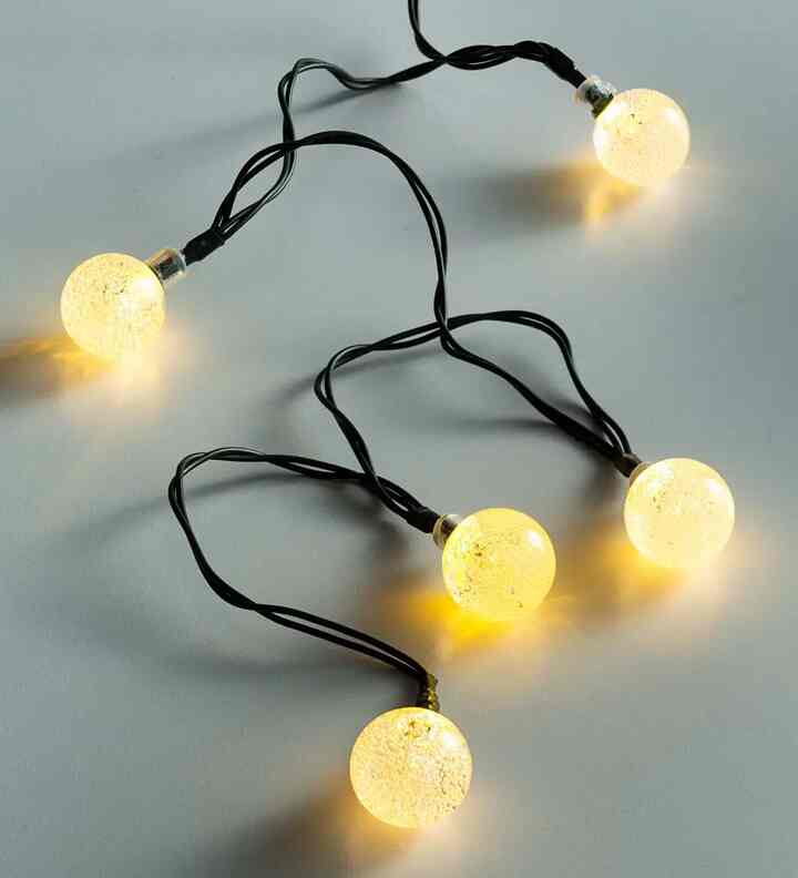 Multi-Function Solar Ball String Lights
