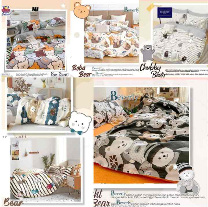 SEPREI KATUN STAR MOTIF BEAR