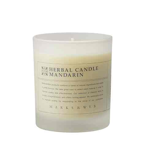 ハンドメイド ハーバルキャンドル グラス［5種］